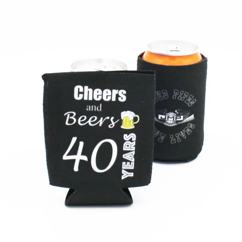 Decoração de Festa de Casamento Pieces Dobrável Cerveja Pode Refrigerador Luva Personalizado Seu Logotipo Barato Garrafa Cozy Titular Presente 50