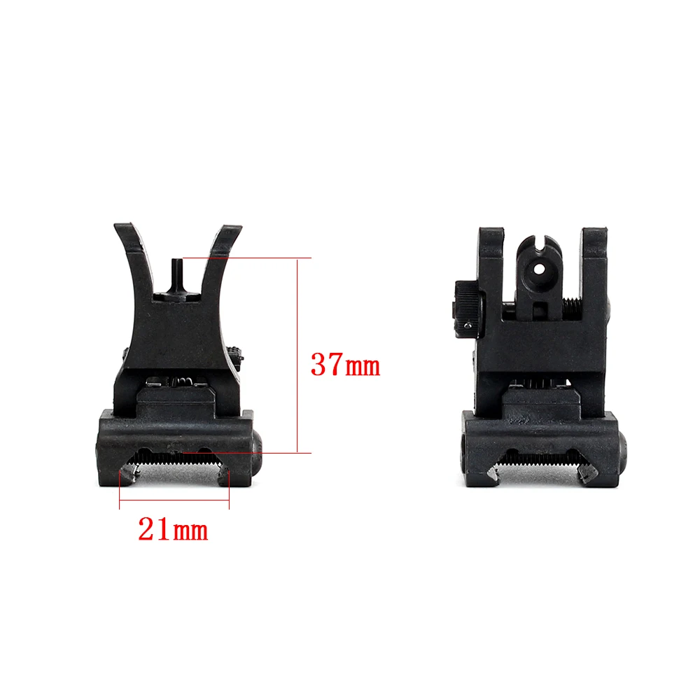 ohhunt Polymer Combat Front and Rear Sights Set Windage Adjustment for Universal Dovetail 1913 and Weaver style Rails (5)