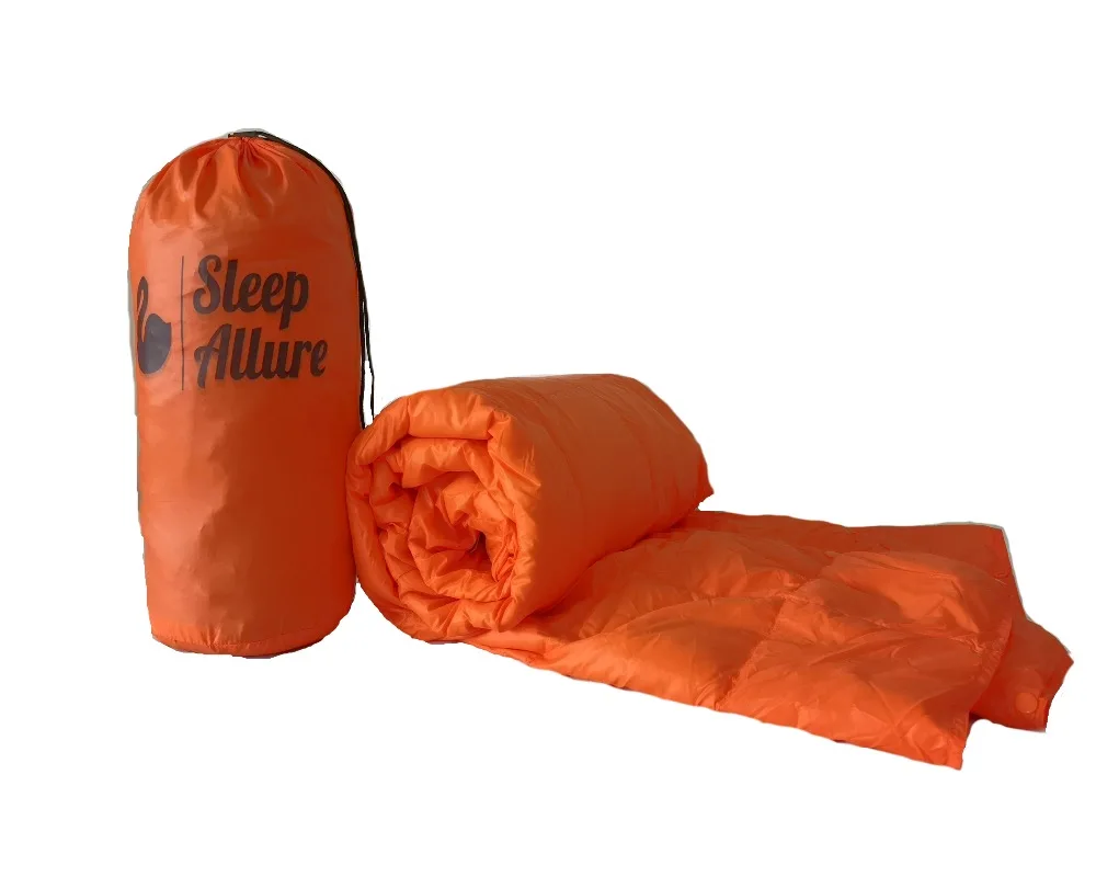 Luxurious Water Repellent Multipurpose Camping Blanket | Indoor Outdoor Puffy 600 Fill Power Duck Down Throw with buttons| Nylon Дом и сад