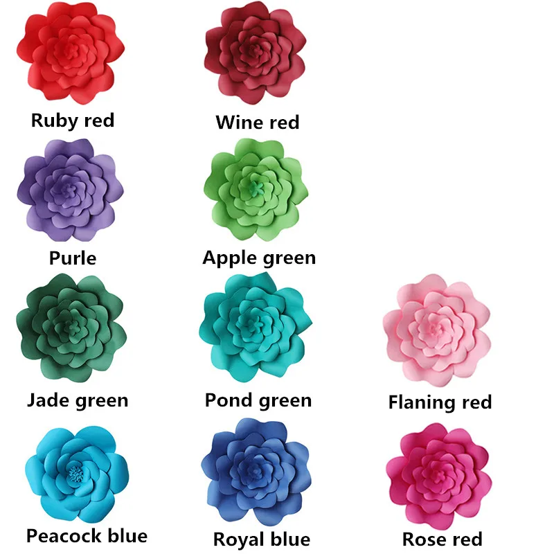 Diy Paper Flowers 30cm Paper Rose For Wedding & Event Birthday Baby Shower  Decor Backdrops Deco Baby Nursery Rose Fashion Show - Artificial Flowers -  AliExpress