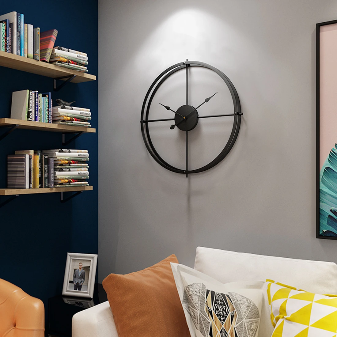 Homingdeco 40 см бесшумные настенные часы современный дизайн домашний декор офис