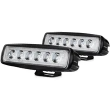 2 pcs 6 inch 18 W HA CONDOTTO LA Luce del Lavoro Dell’automobile Lampada Bar per il Motociclo Trattore Boat Off Road 4WD 4×4 Camion SUV ATV Spot Flood 12 v 24 v