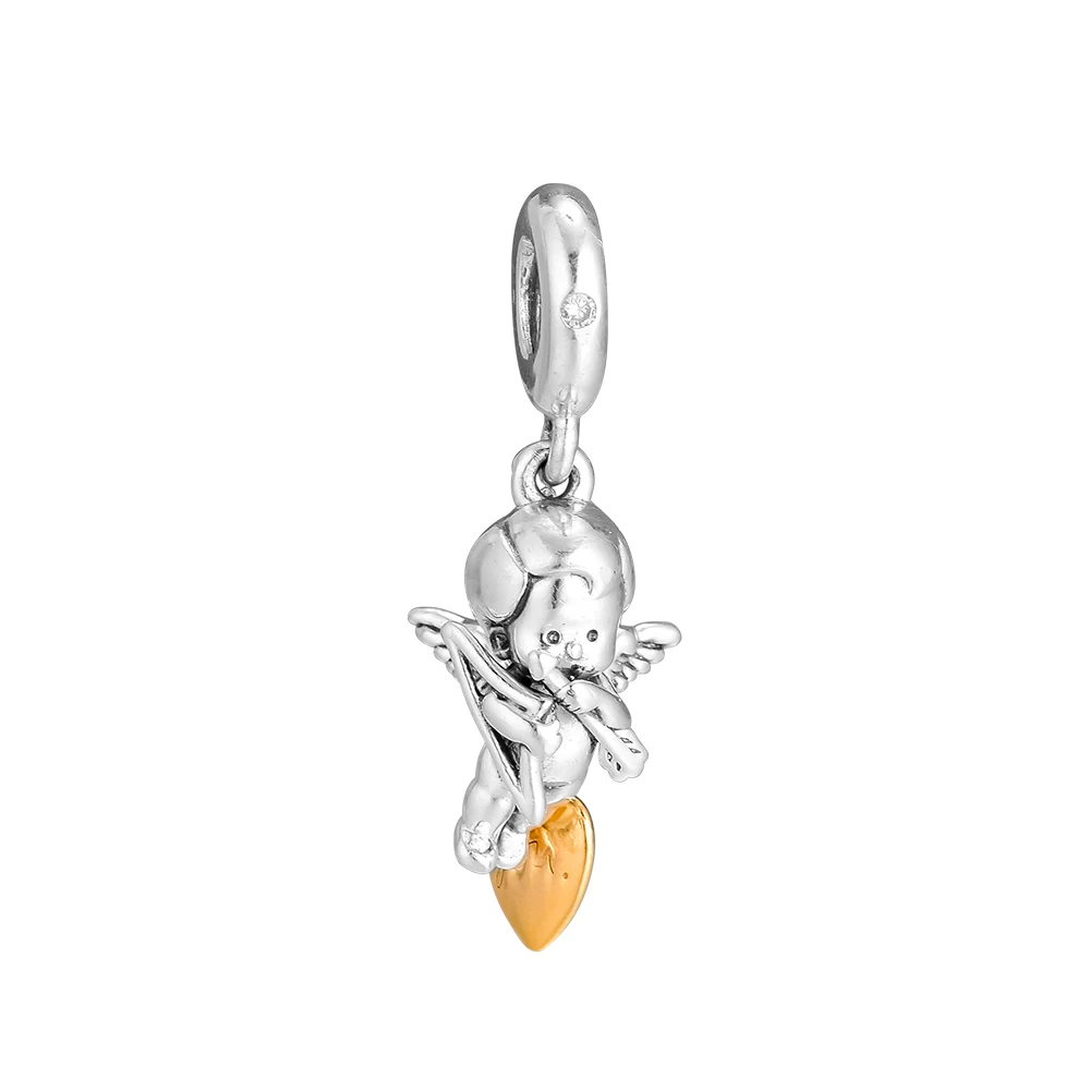 

CKK Beads Cupid & You Bead Charm Sterling Silver 925 Charms Women Jewelry Original For Bracelet Necklace Berloque