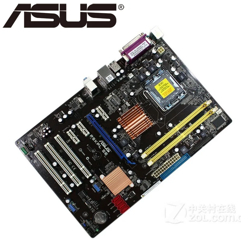 Материнская плата Asus P5KPL SE для настольных ПК P31 с разъемом LGA для 775 ядер Pentium Celeron DDR2 4G ATX UEFI BIOS оригинальная б/у материнская плата G31