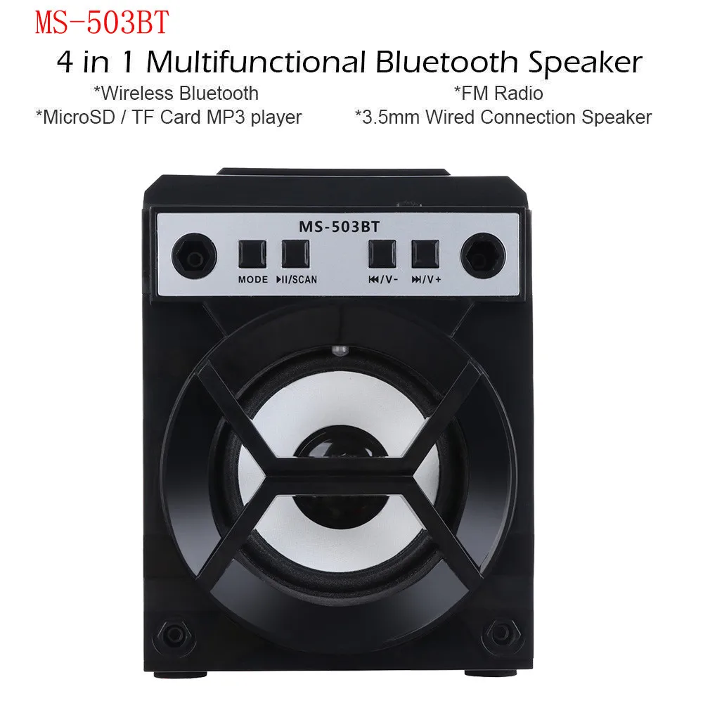 HIPERDEL Bluetooth динамик беспроводной портативный открытый мини-динамик s Super Bass с USB/TF/AUX/fm-радио C327