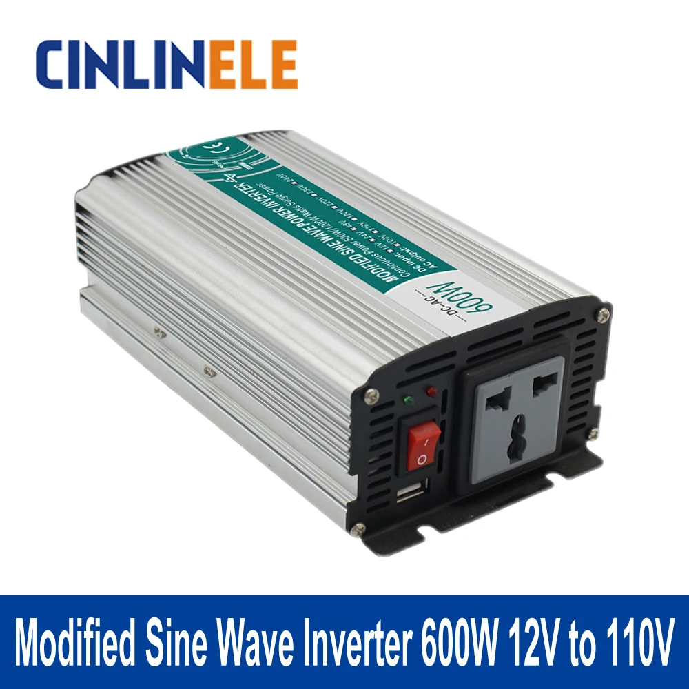 

Shine Series Modified Sine Wave Inverter 600W CLM600A-121 DC 12V to AC 110V 600W Surge Power 1200W