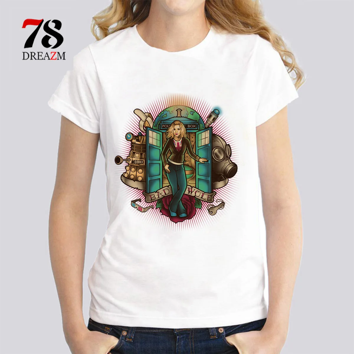 

Dr Who dr who Newest tshirt women o-neck T-Shirt cute kawaii casual cool hipster female tops harajuku WDR403