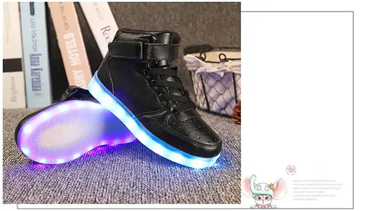 Лидер продаж; детская обувь со светодиодной подсветкой; заряжаемые кроссовки с USB; Детские повседневные светящиеся кроссовки для мальчиков и девочек; цвет золотой, серебристый