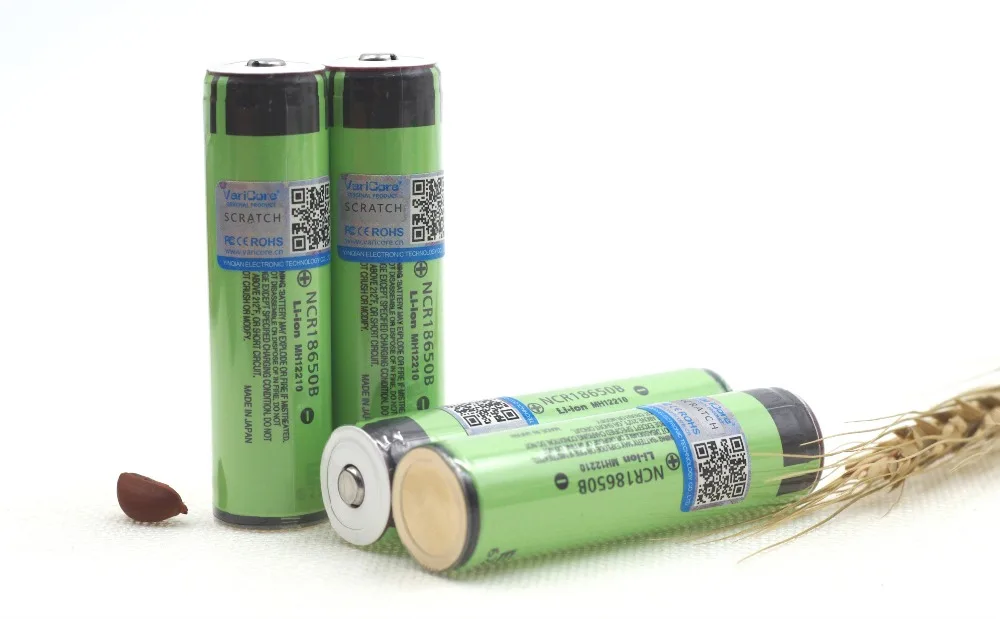 VariCore Защищенный 18650 NCR18650B 3400mAh перезаряжаемый аккумулятор 3,7 V с печатной платой для фонариков