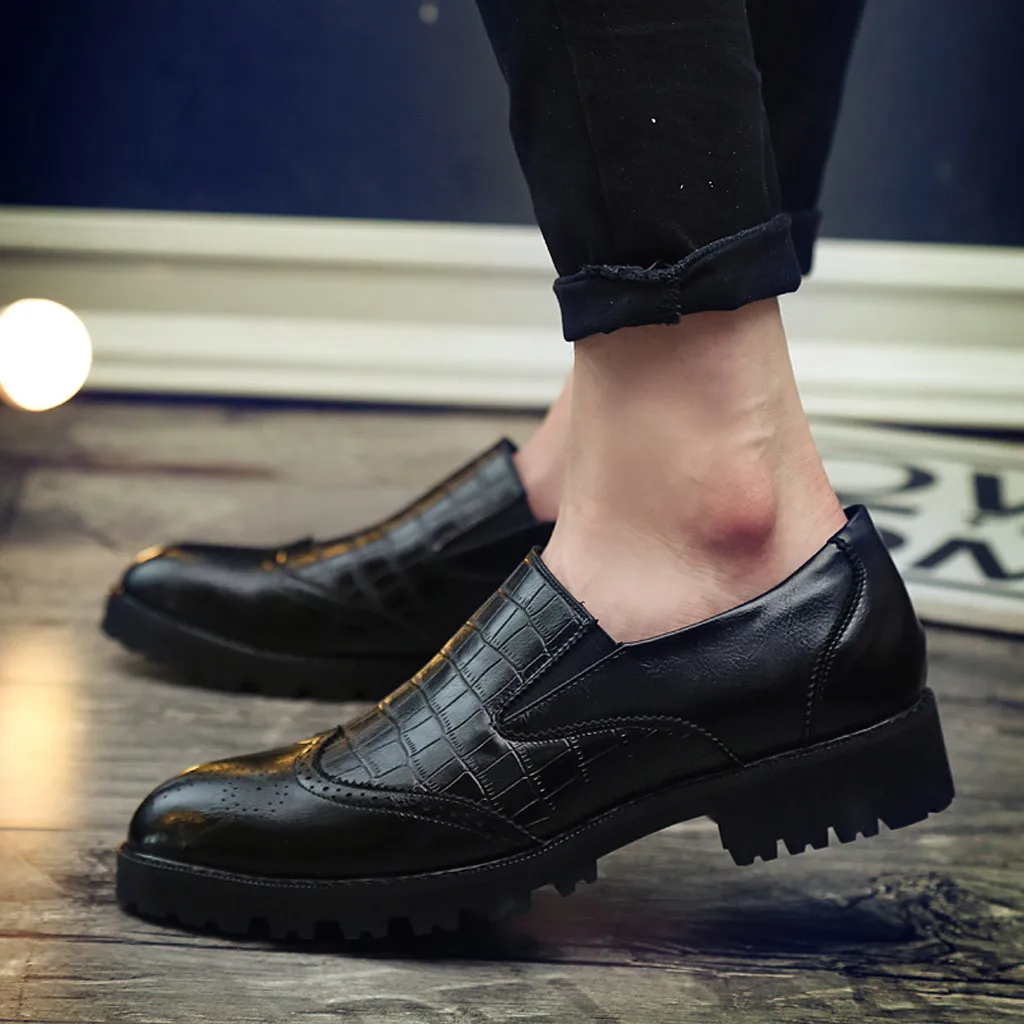 Новинка; в английском стиле; повседневная обувь мужские Кожаные Мокасины мужские летние туфли дышащая Уличная обувь для прогулок; Zapatos# G4
