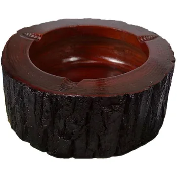 

Chinese solid wood ashtray creative home smoking storage accessory