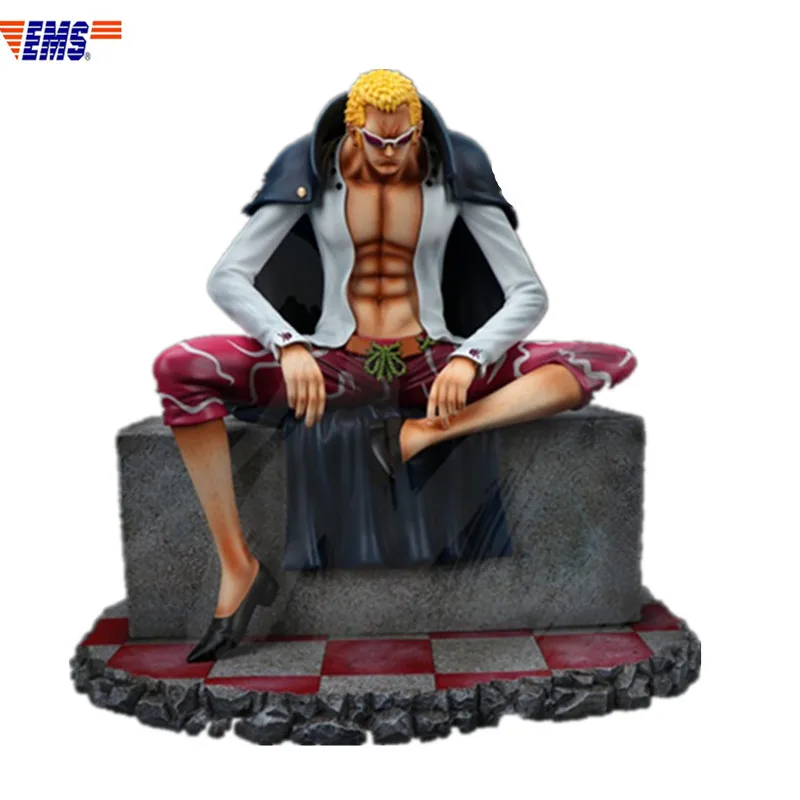 

ONE PIECE Seven Warlords Of The Sea Sitting Posture Donquixote Doflamingo GK Resin Statue Decoration Action Figure Toy X567