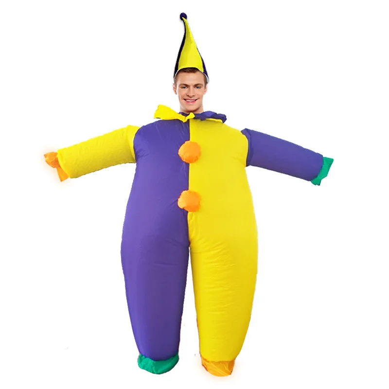 Christmas Adult Clown Inflatable Costume Halloween Clown Role play Costumes Funny Festival