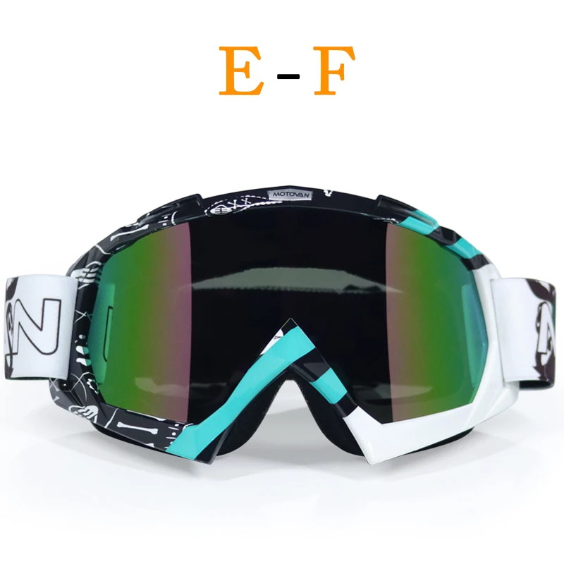 Новинка, очки с УФ-защитой, в полоску, Gafas, Moto rcycle, очки для мотокросса, лыжные, беговые, гибкие, грязевые, велосипедные очки - Цвет: F1