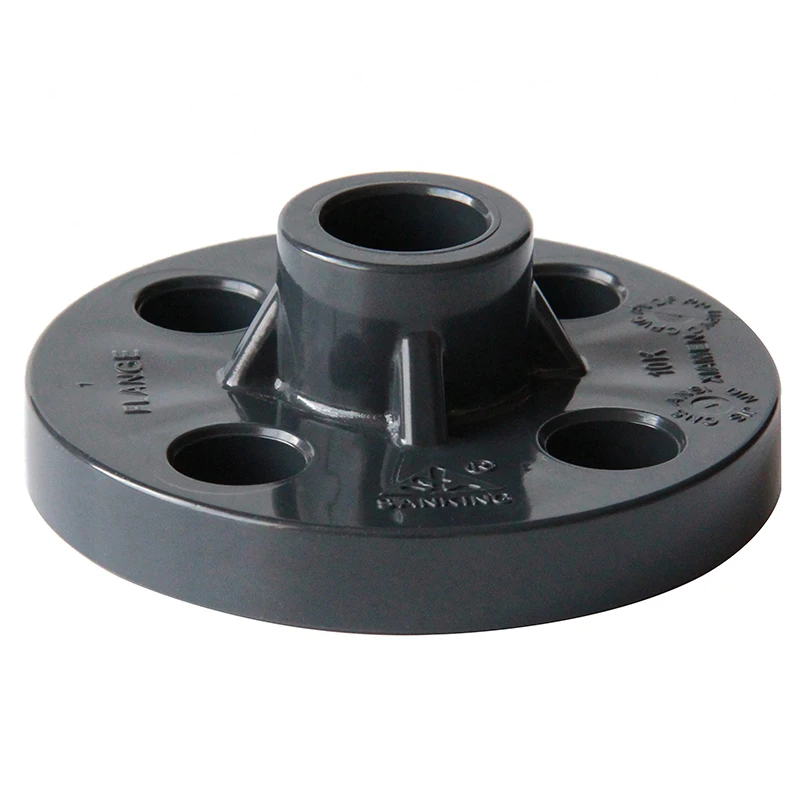 

gogo PVC Flange UPVC Chemical Parts Water Supply Pipe Flange Plastic Joint 50mm 63mm