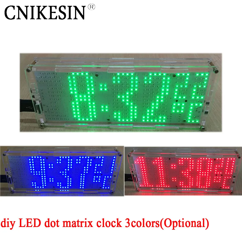 CNIKESIN diy светодиодный точечный матричный чип для сварки 51 MCU с контролем