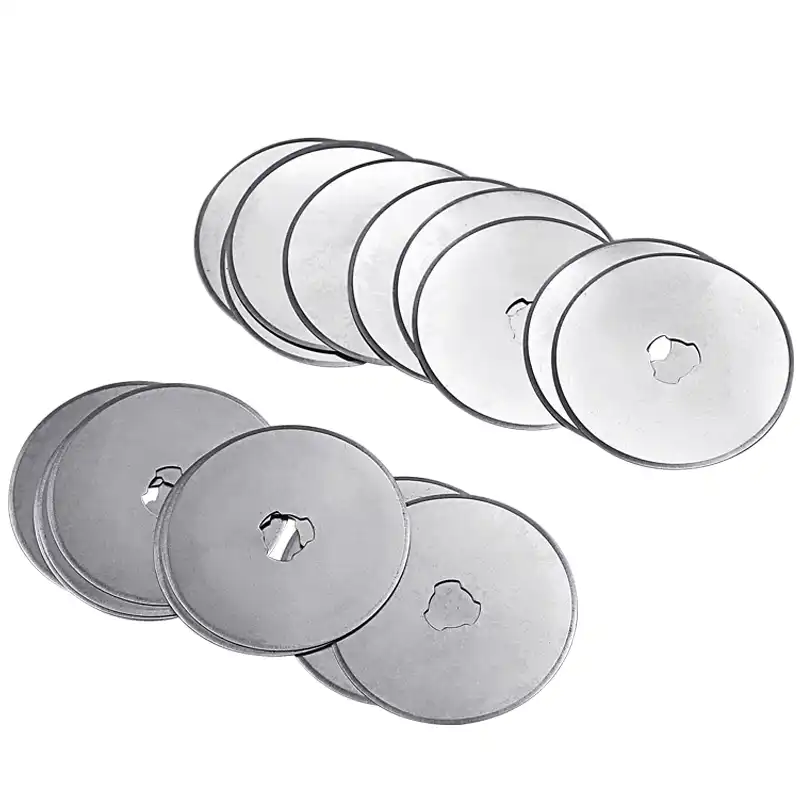 10 piezas de repuesto para cortador giratorio 45 mm de repuesto para cortador giratorio Cuchillas de corte giratorio Cuchillas para cortar herramienta de artesan/ía de papel de tela de cuero
