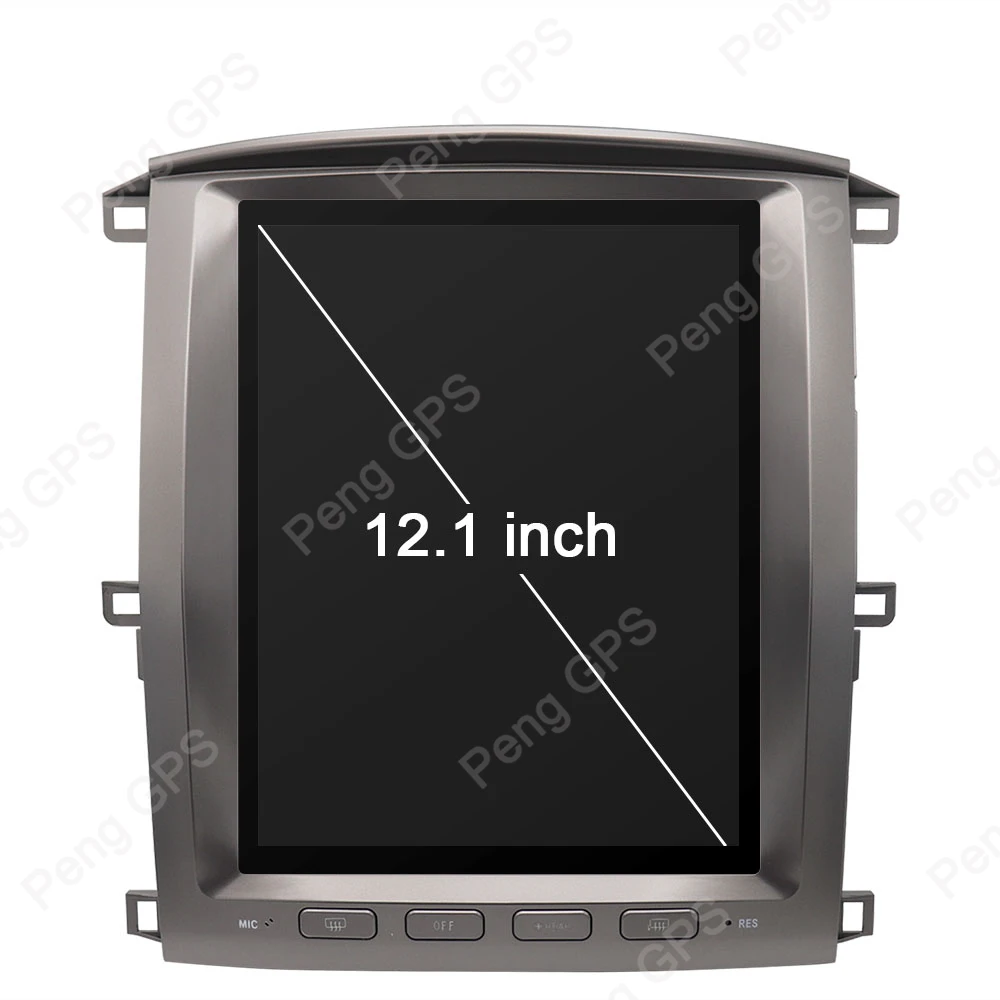 12,1 дюймов Android Tesla вертикальный ips экран для Lexus LX470/LX-470 2002-2007 gps-навигация, dvd-плеер 4K мультимедийное головное устройство