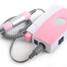 Портативный электрический сверлильный станок для ногтей перезаряжаемый беспроводной маникюрный педикюр набор для маникюра Оборудование для ногтей 201 розовая дрель для ногтей