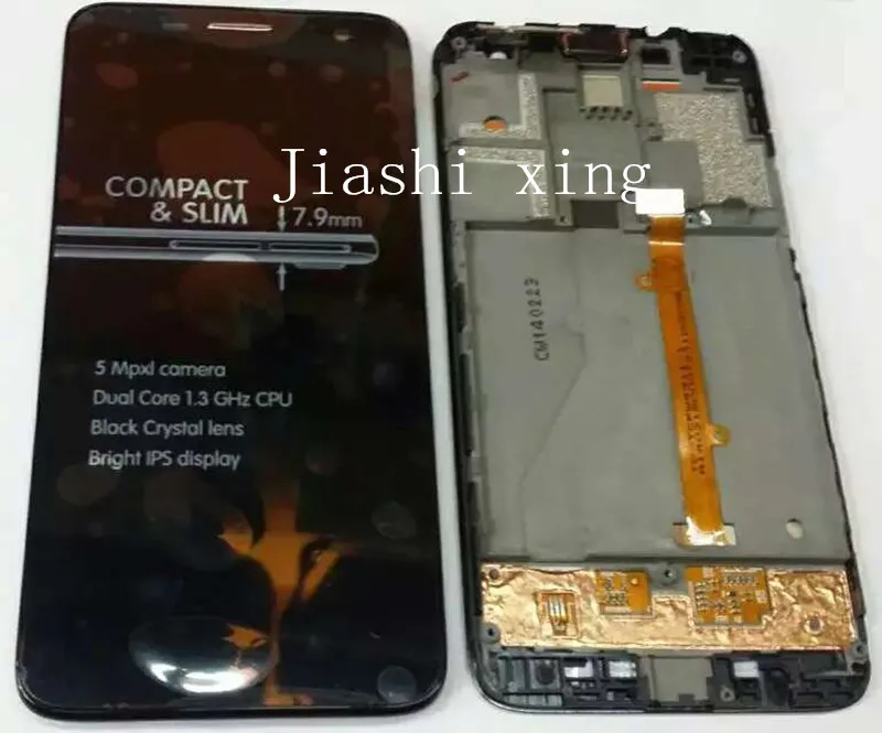 

6012d 6012X LCD Display+Touch Screen Panel With Frame Digitizer Accessory For Alcatel idol mini 6012 OT6012 4.3" Smartphone