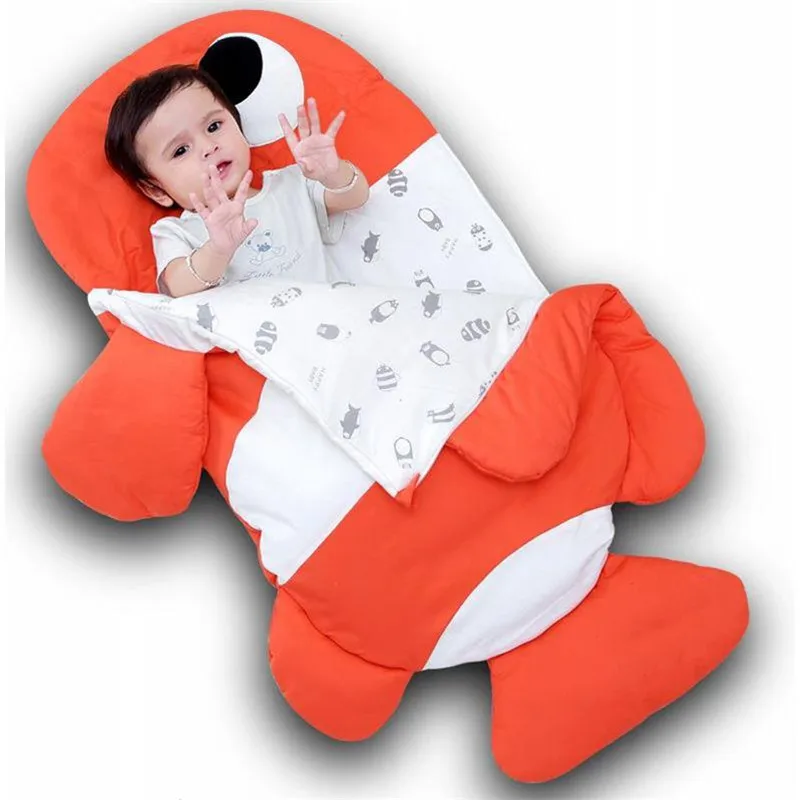 

Autumn Winter Warm Baby Sleeping Bag Sleepsack For Stroller Soft Sleeping Bag For Baby Baby Sleeping Birth Anti-kick Shark Blue