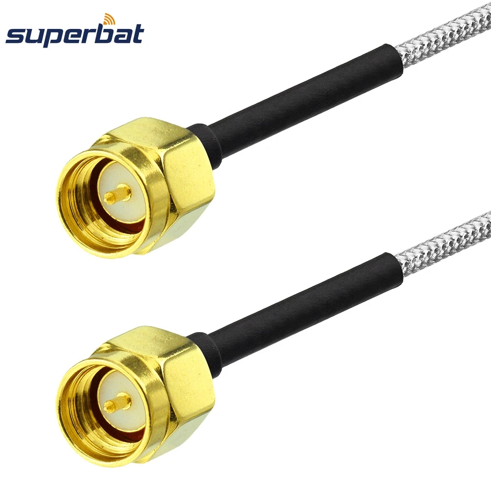Superbat SMA штекер SMA Прямой штекер мужского типа соединительный кабель полугибкий-. 14" RG402 20 см для 3g беспроводной антенны