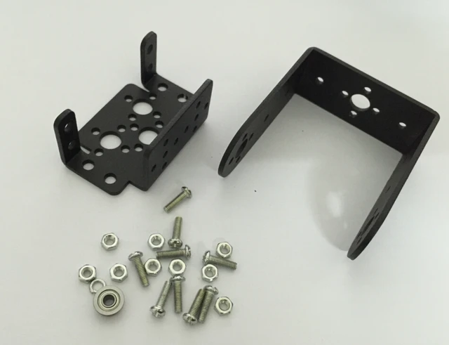 MG995 MG996 Steering Gear Pan and Tilt Mount Mechanical 2 DOF Robot Servo Mount Set Bracket Sensor Mount Kit RC Car Boat - Image 4