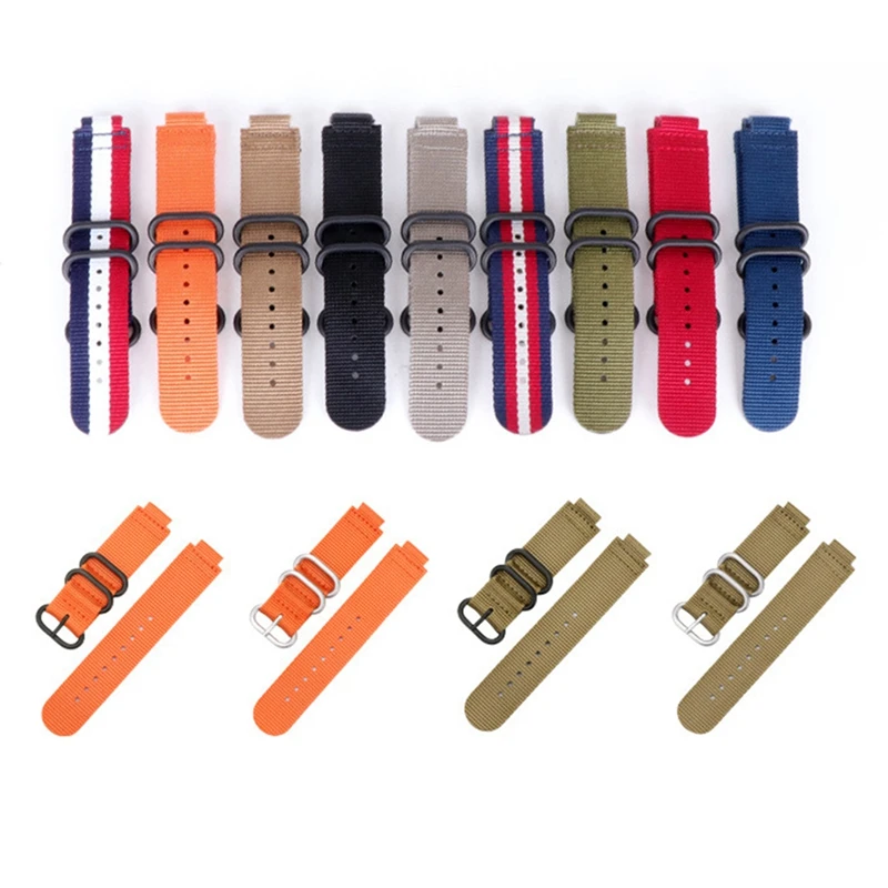 Холщовый нейлоновый ремешок для часов timex watch T2N721 T2N720 739 TW2T6300 23*16 мм с винтом и