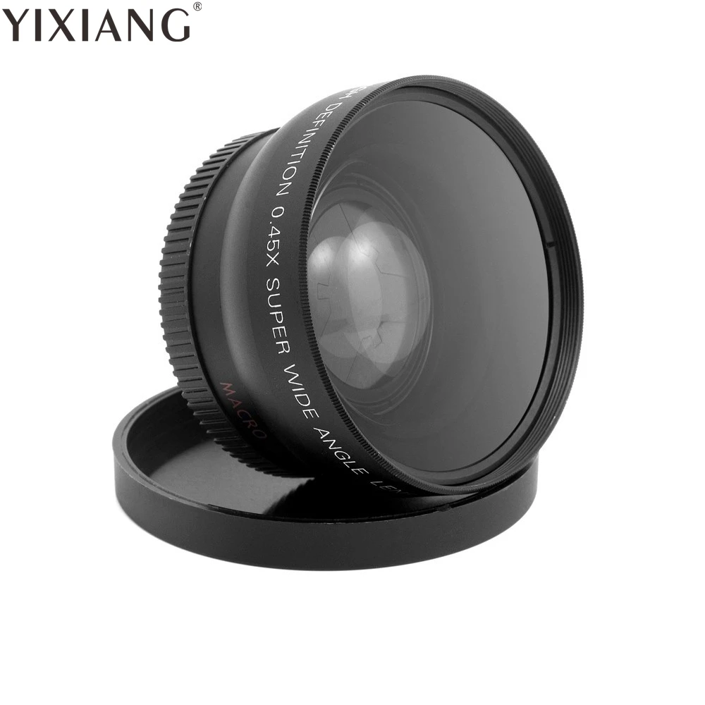 YIXIANG New HD 52MM 0.45x Wide Angle Lens with Macro for Canon Nikon Sony Pentax DSLR Camera | Электроника