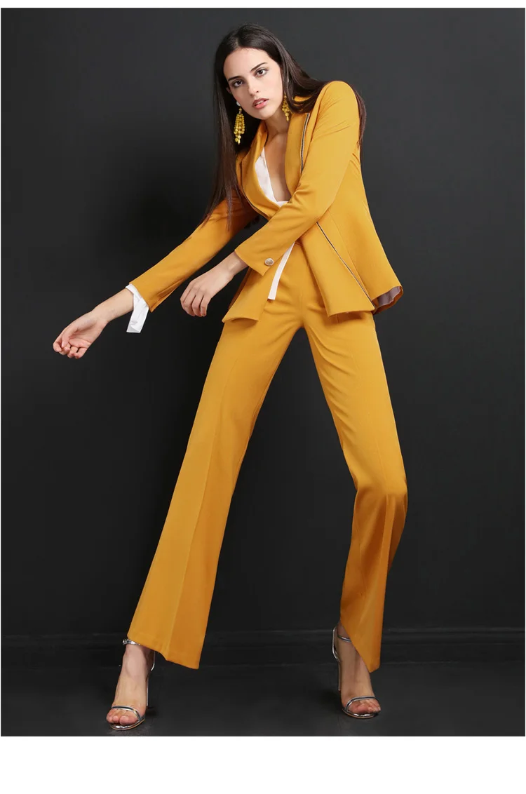 High quality women suits pants suit outdoor office slim fashion Blazer Pant Office Lady acket Female Outfits