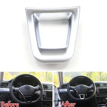 

ABS Chrome ABS Steering Wheel Trim Cover Sticker Decoration Fit For V-W GOLF MK7/J-ETTA MK5 MK6 2015 Car Styling Accessories