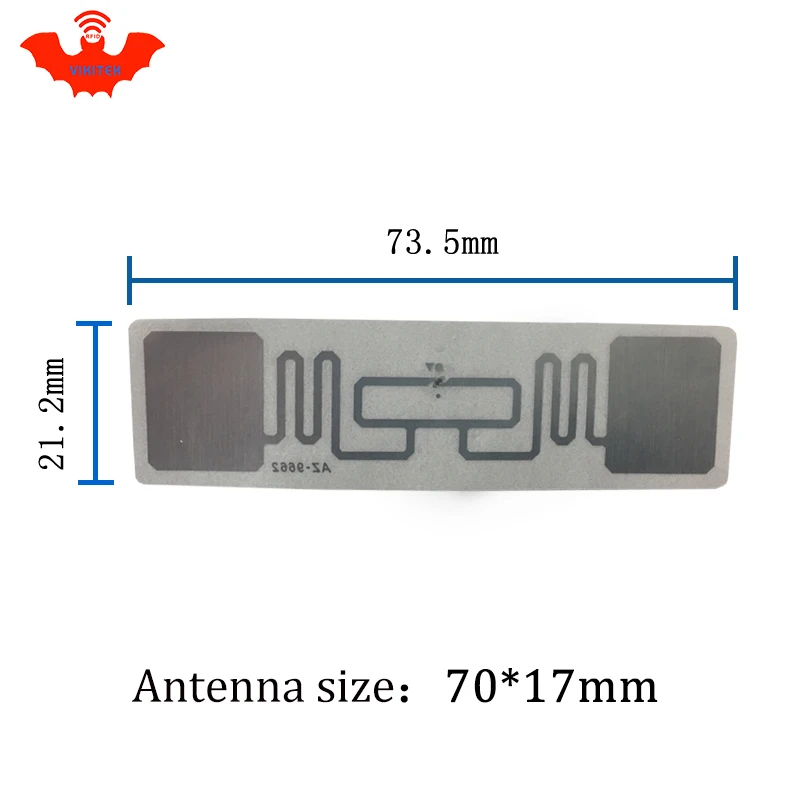 Alien 9662 UHF RFID клейкий влажный Декор 500 шт. в рулоне 860 960 МГц Higgs3 915M EPC C1G2 ISO18000 6C можно
