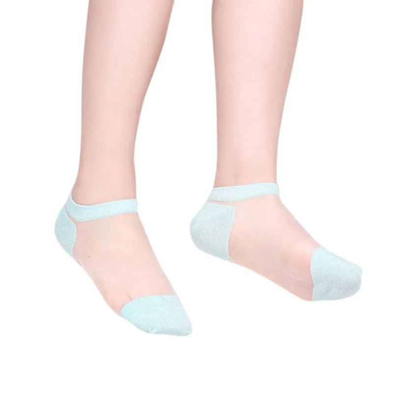 Лето, носки-башмачки Для женщин ультра тонкий лед шелковое Мокасины Тапочки Носки Kawaii следы для Для женщин - Цвет: Фуксия
