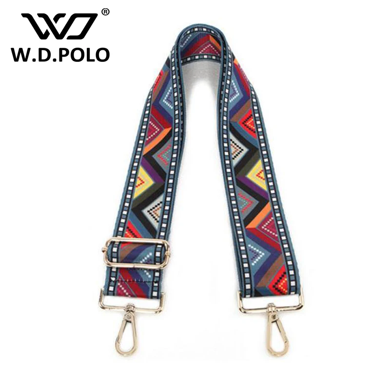 

WDPOLO new national wind design strap for women handbags width handle for bags easy matching adjust gold buckle bags belts AA099