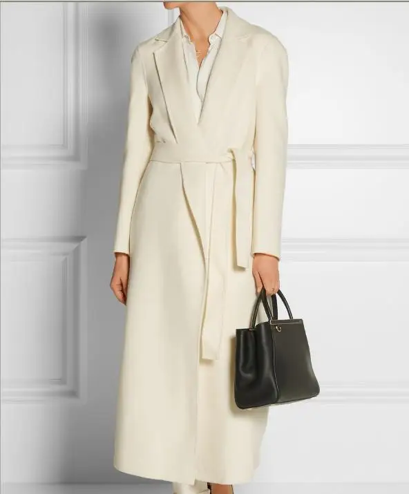 Dames Hiver Mélange Vers Laine Mode Tournent Manteau En Femmes Automne Le Bas 2018 Chaud Cachemire Long Ceinturé Mince zxAq4w5cY