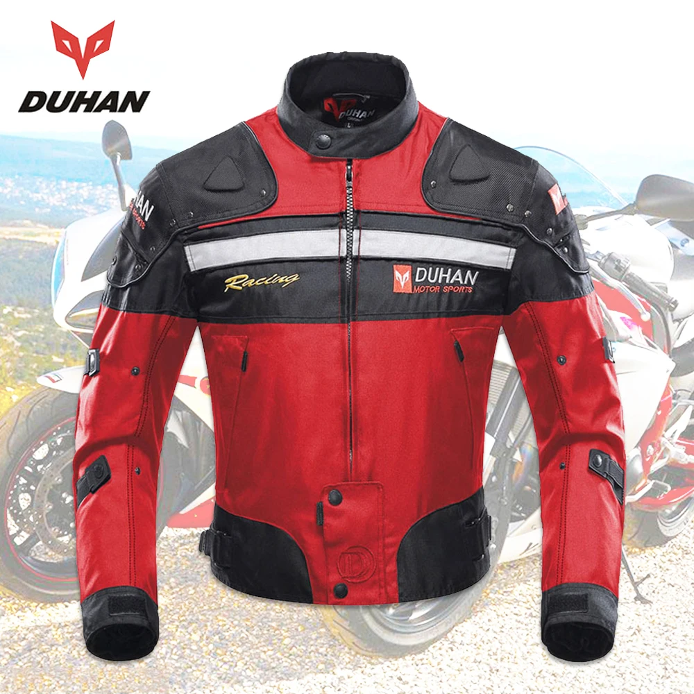 Buy DUHAN Motorcycle jacket men Protective Moto Jacket