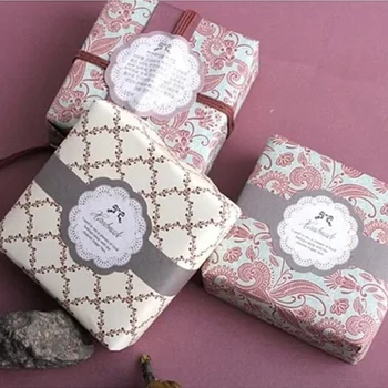 

30pcs/lot DIY "Handmade" style seal sticker self-adhesive paper sticky homemade products gift package label