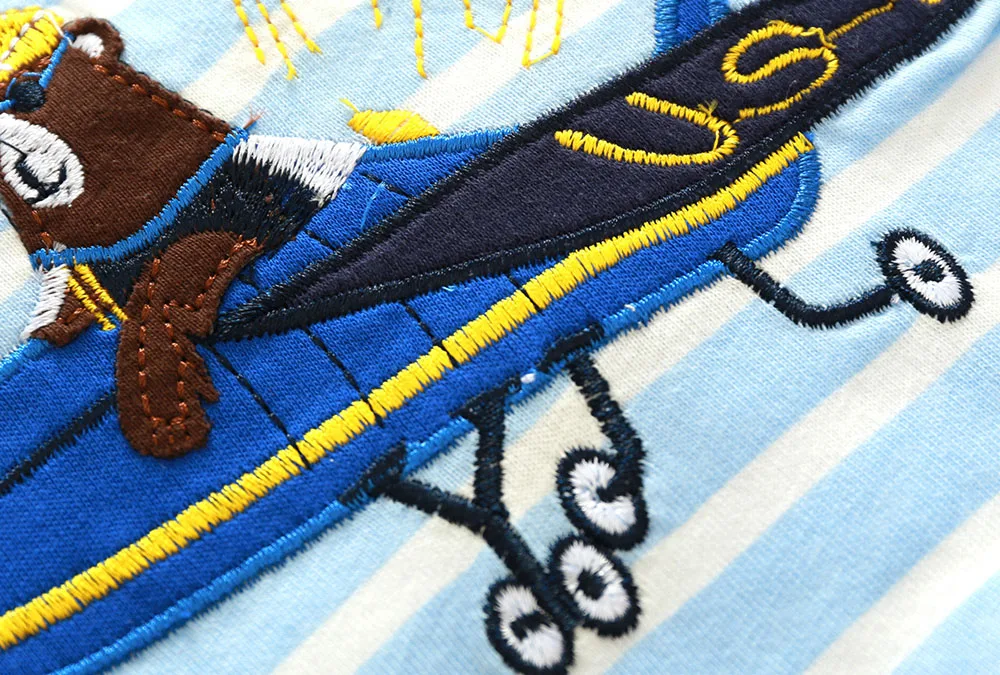 2017 New Brand top quality kids clothing summer boys short sleeve O-neck t shirt Cotton embroidery cartoon striped tee tops HTB1Wh 9QFXXXXa5XFXXq6xXFXXXG - 2017 New Brand top quality kids clothing summer boys short sleeve O-neck t shirt Cotton embroidery cartoon striped tee tops