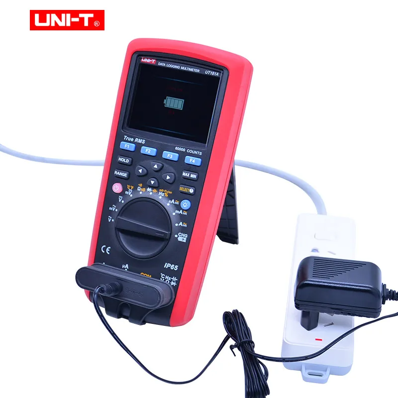 U-NIT UT181A True RMS Datalogging Цифровые мультиметры DMM измеритель температуры емкости с перезаряжаемой литиевой батареей EU Plug