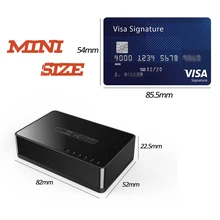 5 портов мини 10/100 Мбит/с быстрый коммутатор для интернет-сети концентратор LAN rj45 lan концентратор интернет сплиттер маленький и умный подключи и играй