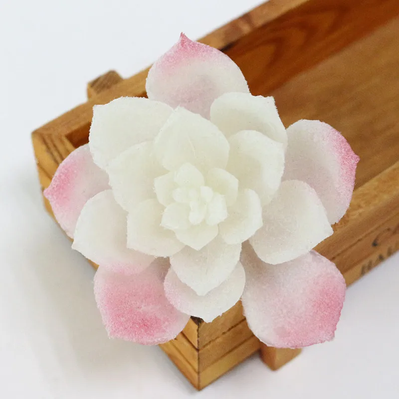 Flone Mini Artificial PU Flocking Succulent Plants Real Touch Hand Feel Plants Fake Plant Flower Home Decor Accessories (16)