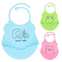 Водонепроницаемые силиконовые детские нагрудники для малышей, объемный капюшон для еды, регулируемый передник для кормления, цветной платок-Слюнявчик