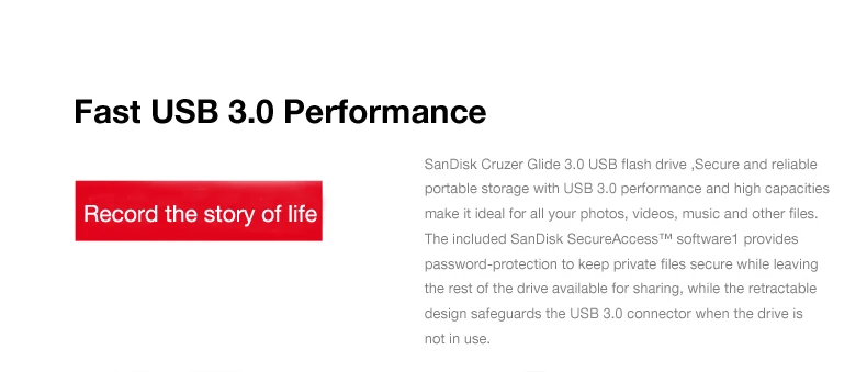 SanDisk Cruzer Glide USB3.0 CZ600 USB флеш-накопитель 16 ГБ 32 ГБ 64 Гб 128 ГБ флеш-накопитель 64 Гб USB 3,0 флеш-накопитель 32 Гб USB накопитель