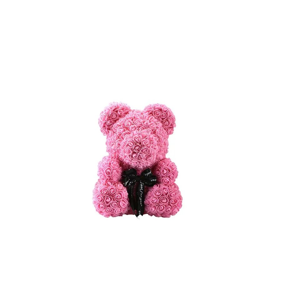 Подарок на день Святого Валентина 40 см и 25 см PE Rose Bear DIY Украшение для свадебной вечеринки и новогоднего подарка