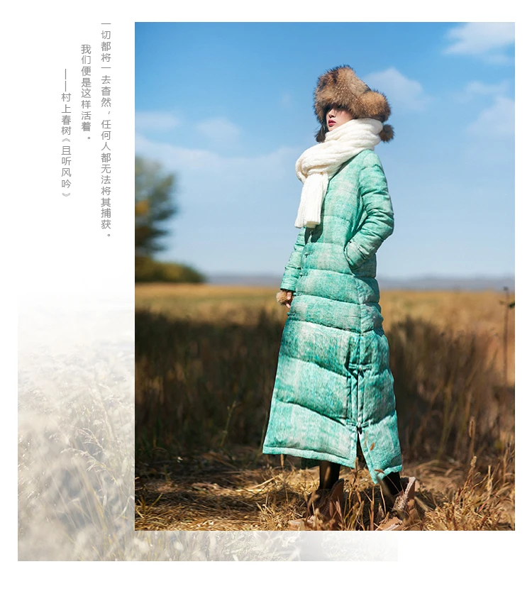 Sale 2018 New Arrival Aporia.king Long Single Breasted Thick Full White 95% Batik Down Coats BF240 5