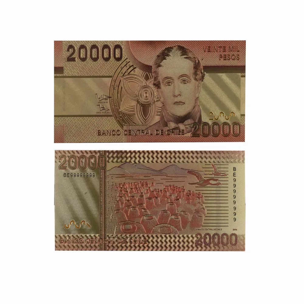 5 шт./компл. чили красочные золотые банкноты креативные новые продукты 2019 24k
