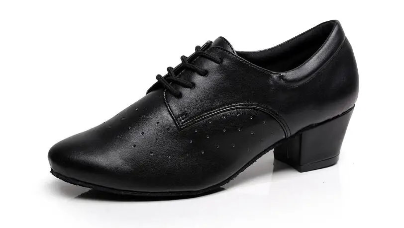 Женская современная танцевальная обувь для латинских танцев; женская Обувь для бальных танцев; квадратный каблук 4 см; замшевая подошва; обувь для тренировок - Цвет: black 4cm heel