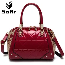 Top Handle Bags Luxury Handbags Women Bags Designer 2017 Ladies Leather Sequins Woman Shoulder Messenger Bags