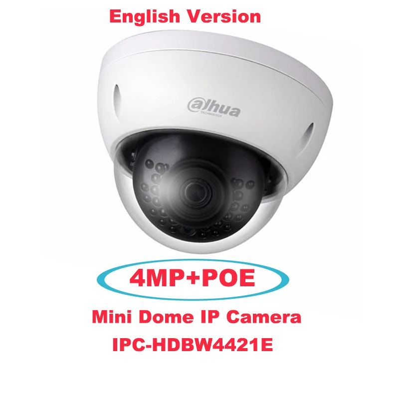4 МП HD мини купольная ip-камера WDR сетевая Антивандальная IPC-HDBW4421E мегапиксельная