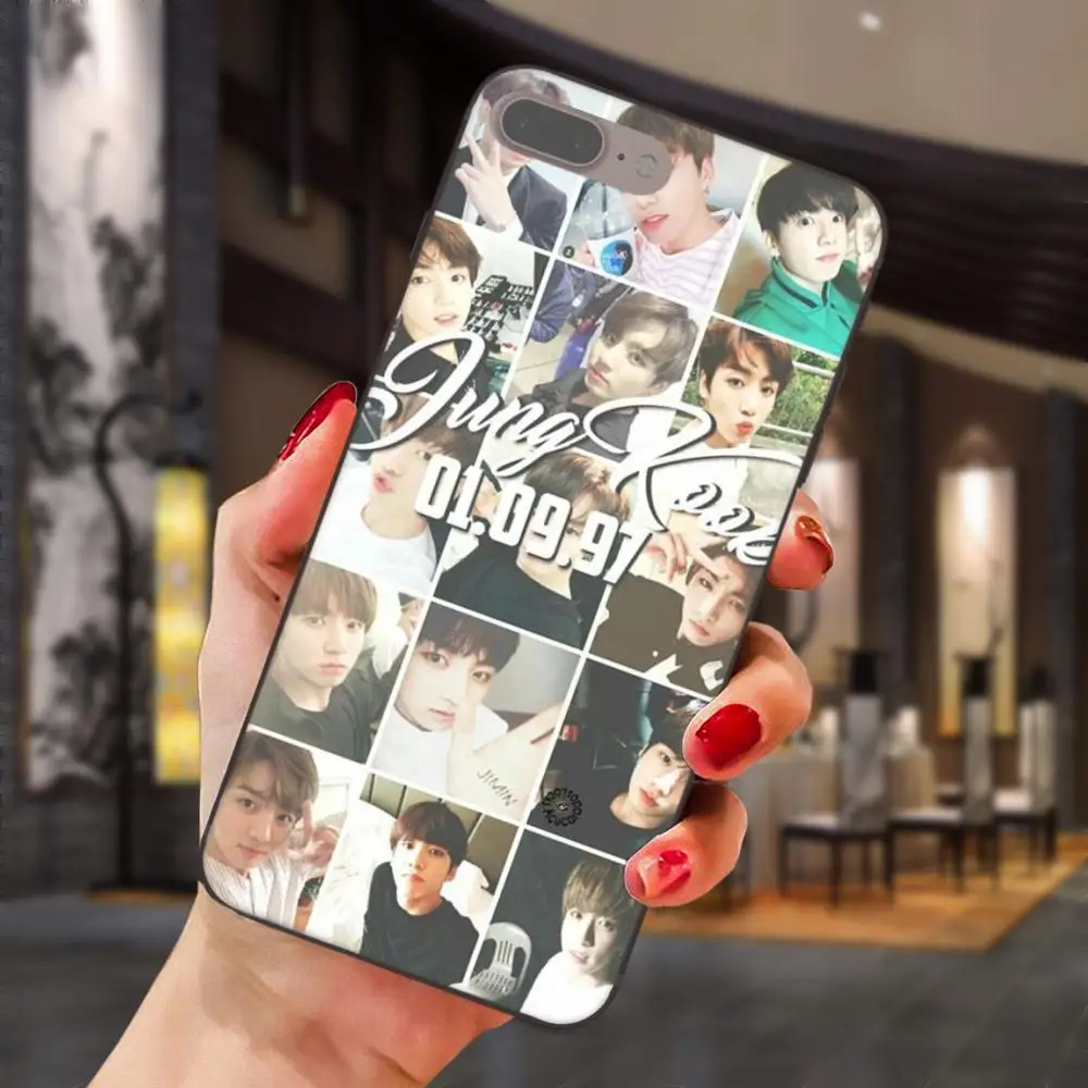 Jungkook Мягкий ТПУ защитный чехол для Apple iPhone 4 4S 5 5S SE 6 6S 7 8 Plus X XS Max XR|Чехлы-накладки| |